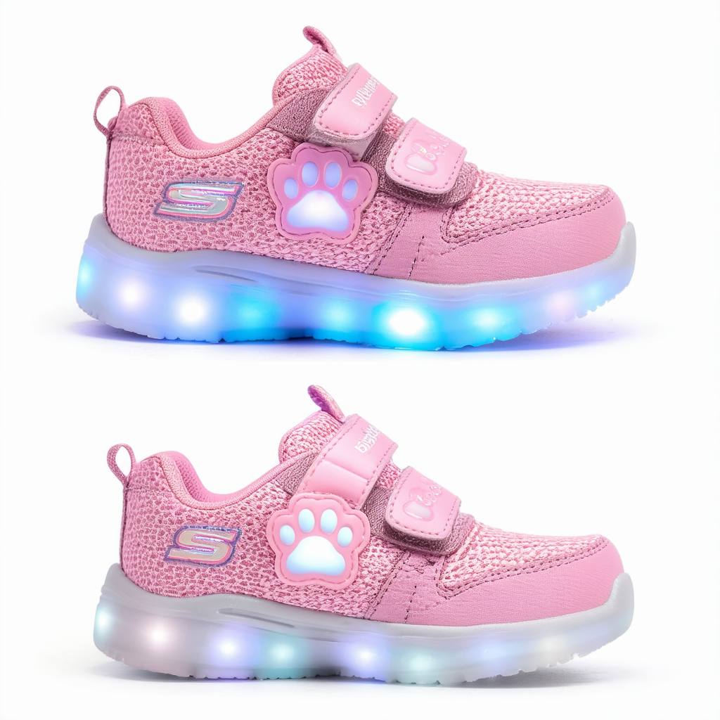 Skechers Purdy Paws Lighted Sneaker (Toddler/Little Kid)