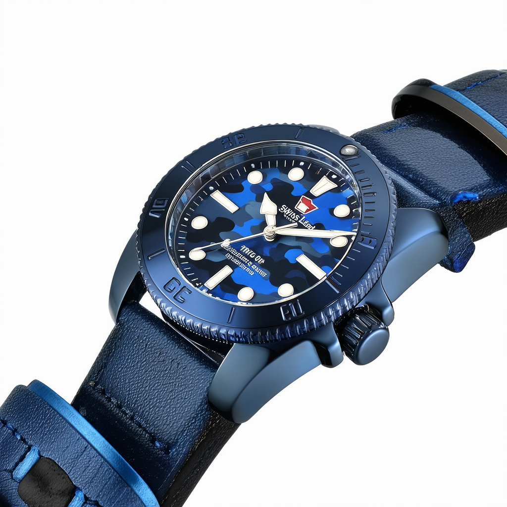 Swiss Legend Men's 11852C-012 Neptune Blue Camouflage Dial Watch