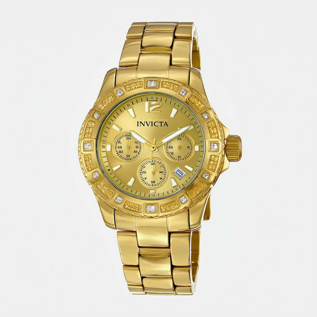 Invicta Women's 15157 "Lupah" 18k Gold Ion-Plated Watch