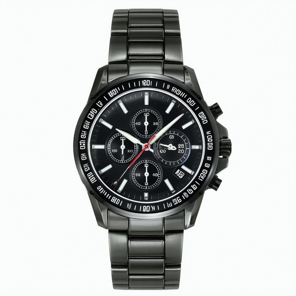 Mens Stainless Steel Specialty Quartz Watch