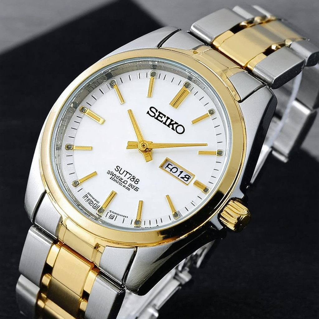 Seiko Women's SUT178 Analog Display Japanese Quartz Two Tone Watch