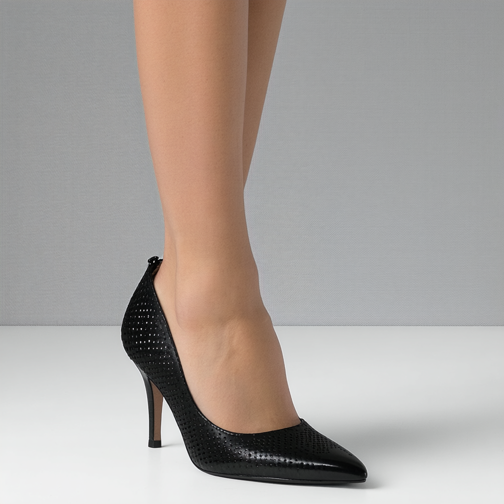 Rockport Women's Total Motion Trixie Perf Shootie Pump, Black, 9.5 M US
