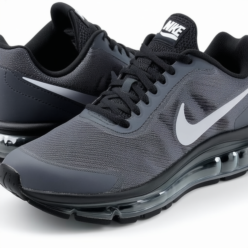 Nike Boy's Air Max Dynasty 2 (GS) Running Shoes (6Y, Anthracite/Metallic Cool Grey-Black)