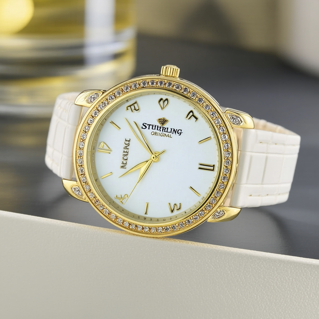 Stuhrling Original Women's 591.03 Vogue Coronia Analog Display Swiss Quartz Gold Watch