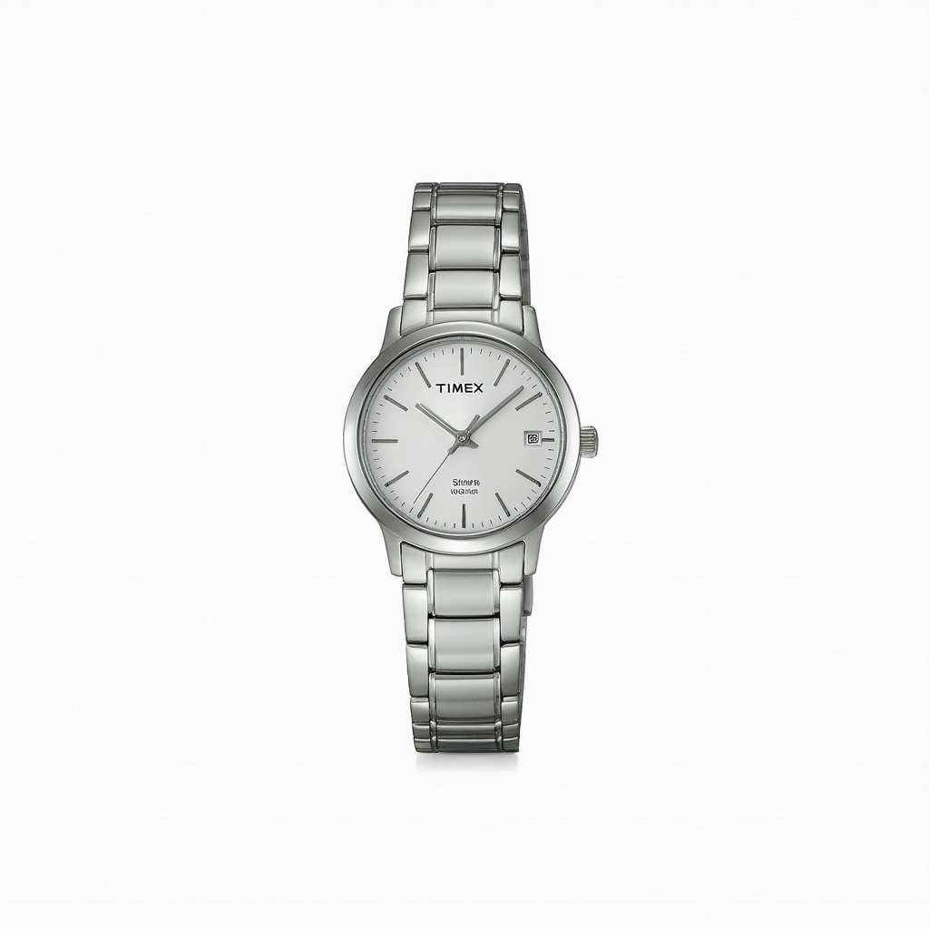 Timex Women's T2M447 T-Series Silver-Tone Stainless Steel Bracelet Watch