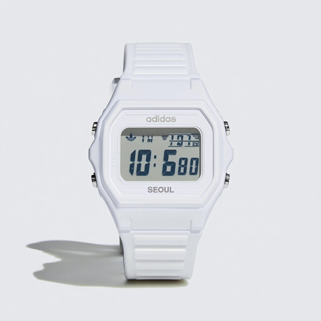 Adidas Men's ADH2120 Seoul Classic Digital White Watch