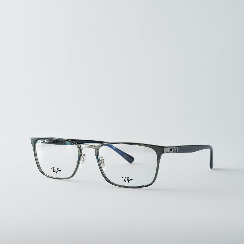Ray-Ban Men's RX5246 Rectangular Prescription Eyeglass Frames