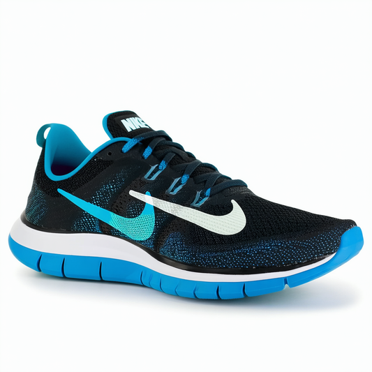 Nike Men's Free 5.0 Black/Blue Lagoon/Dk Elctrc Bl Running Shoe 9.5 Men US