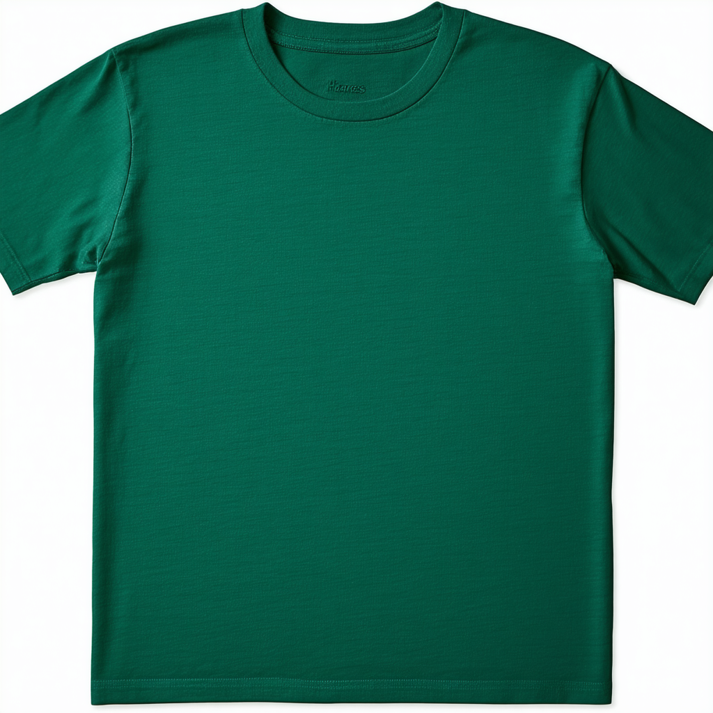 Hanes Mens ComfortSoft Heavyweight 100% Cotton T-Shirt, Large, Deep Forest