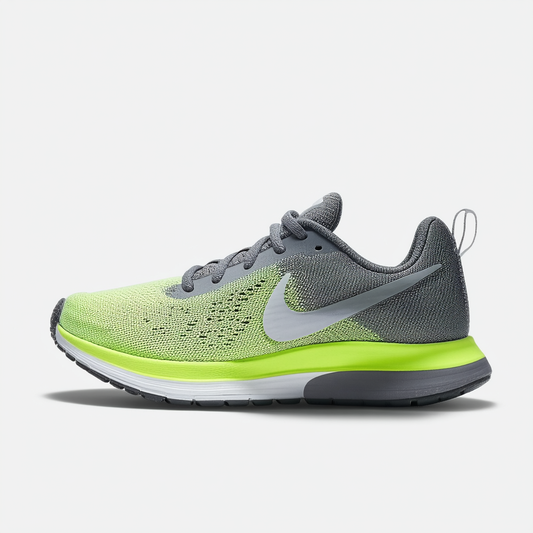 Nike Kid's Shoes Dual Fusion Run (GS) Running Shoes Gray,Green,Yellow