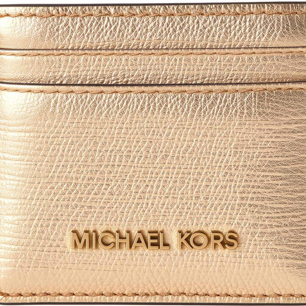 Michael Kors Jet Set Item Pale Gold PVC Card Case
