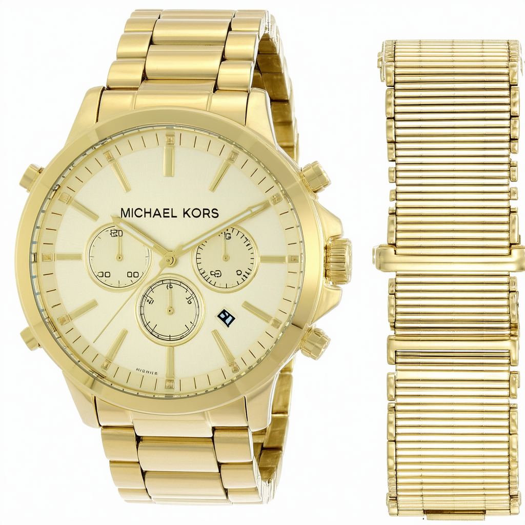Michael Kors Men's Halo Gold-Tone Watch MK9035