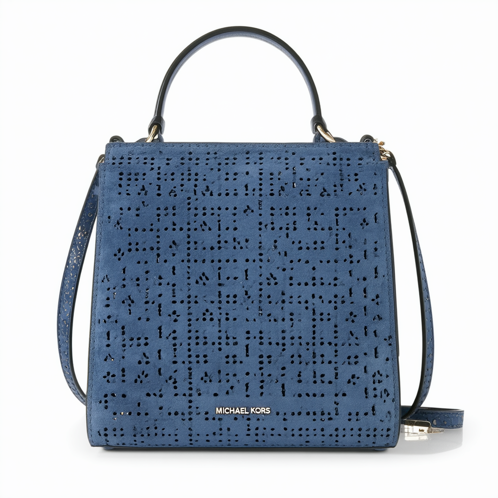 Michael kors Suri Small Logo Perforated Suede Crossbody Bag