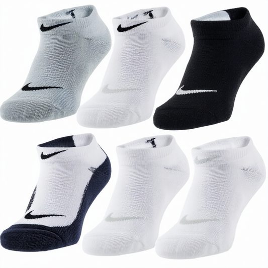 Nike Kids 6 Pack Low Cut Socks with Swoosh Logo (6 Pairs)