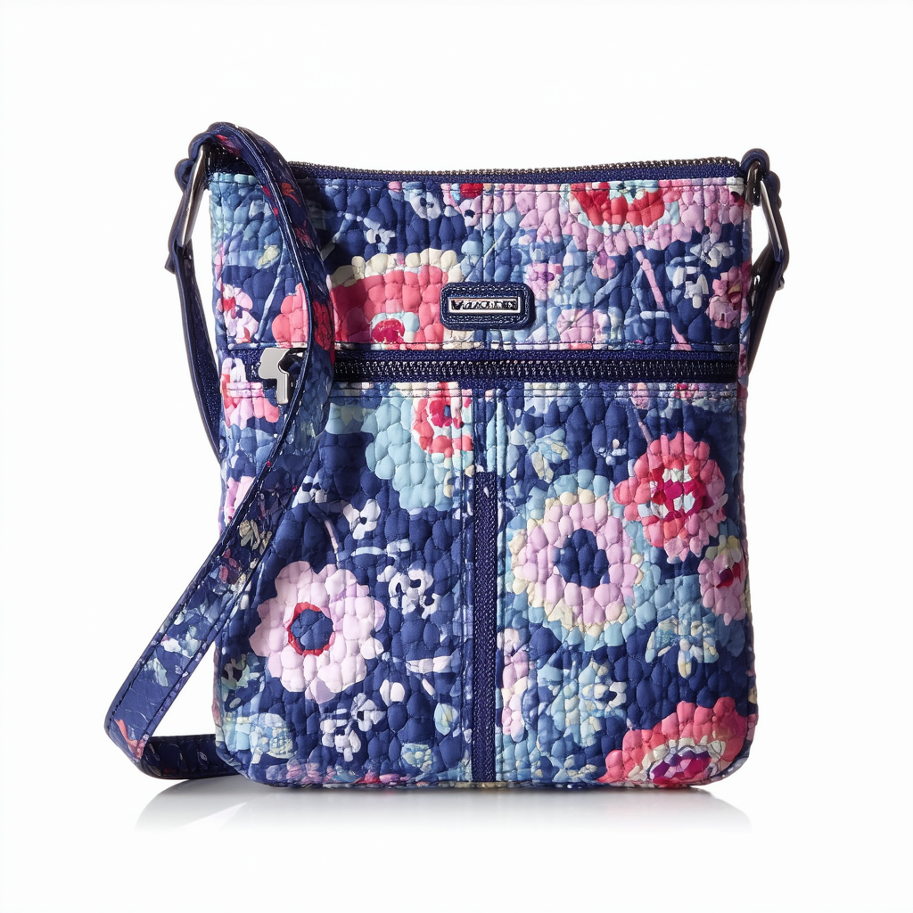 Vera Bradley Women's Microfiber Little Hipster Crossbody Purse with RFID Protection