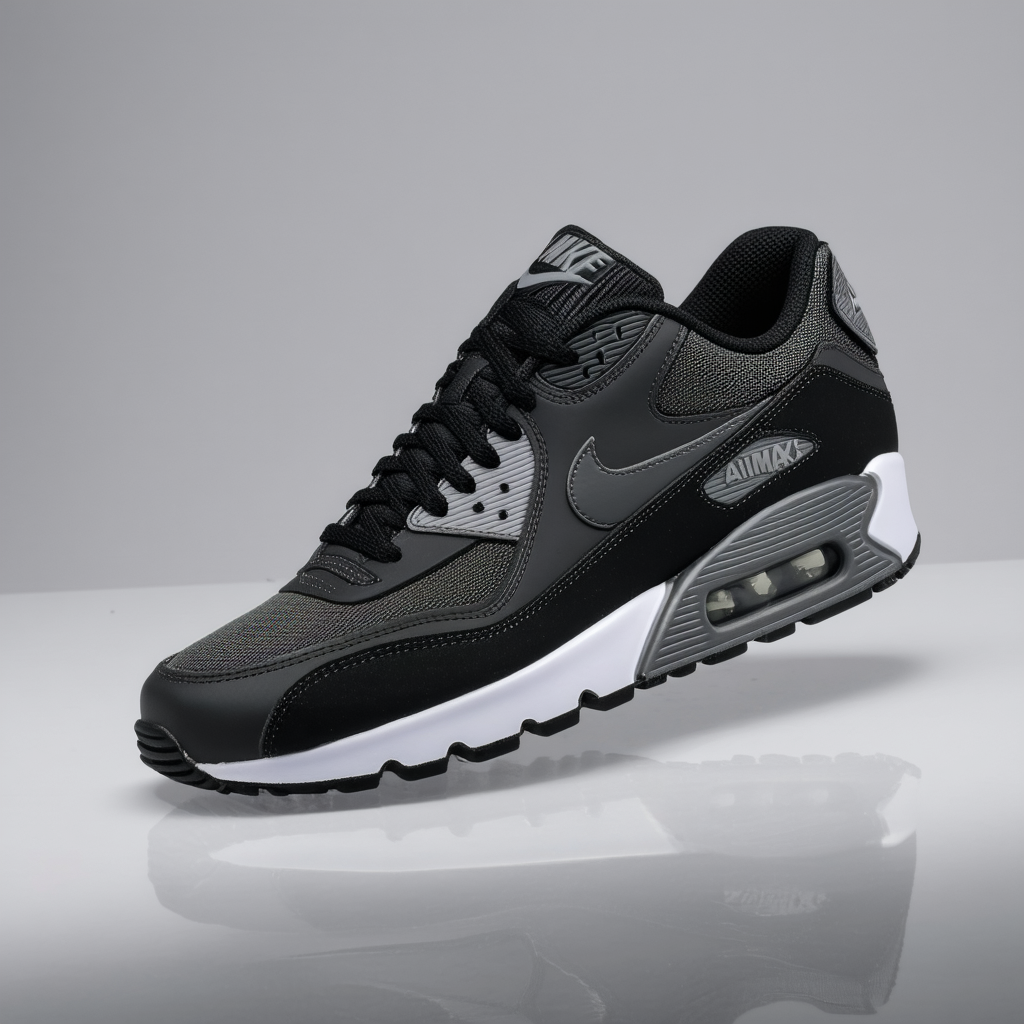 Nike Air Max 90 Essential Men's Shoes Black/Wolf Grey/Anthracite 537384-053 (7.5 D(M) US)