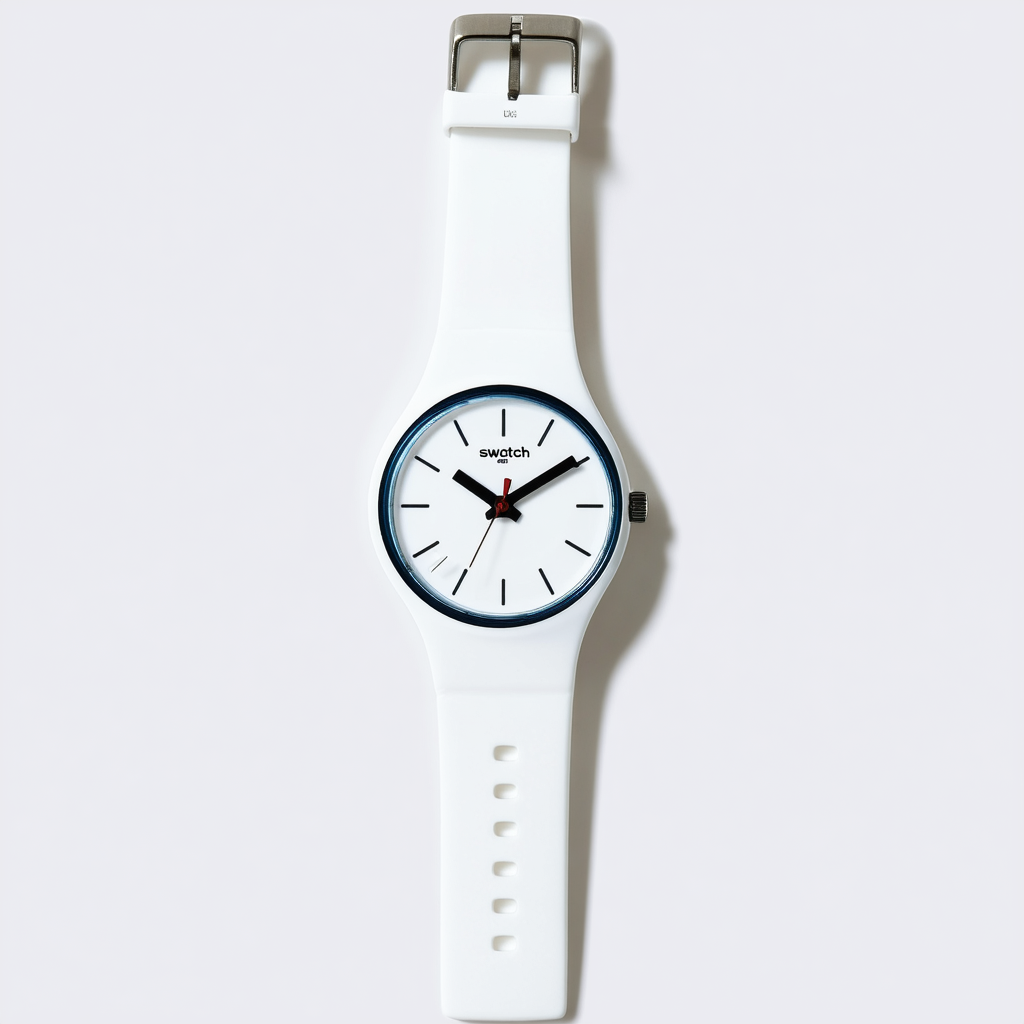 Swatch Women's Analogue Quartz Watch with Silicone Strap LG129