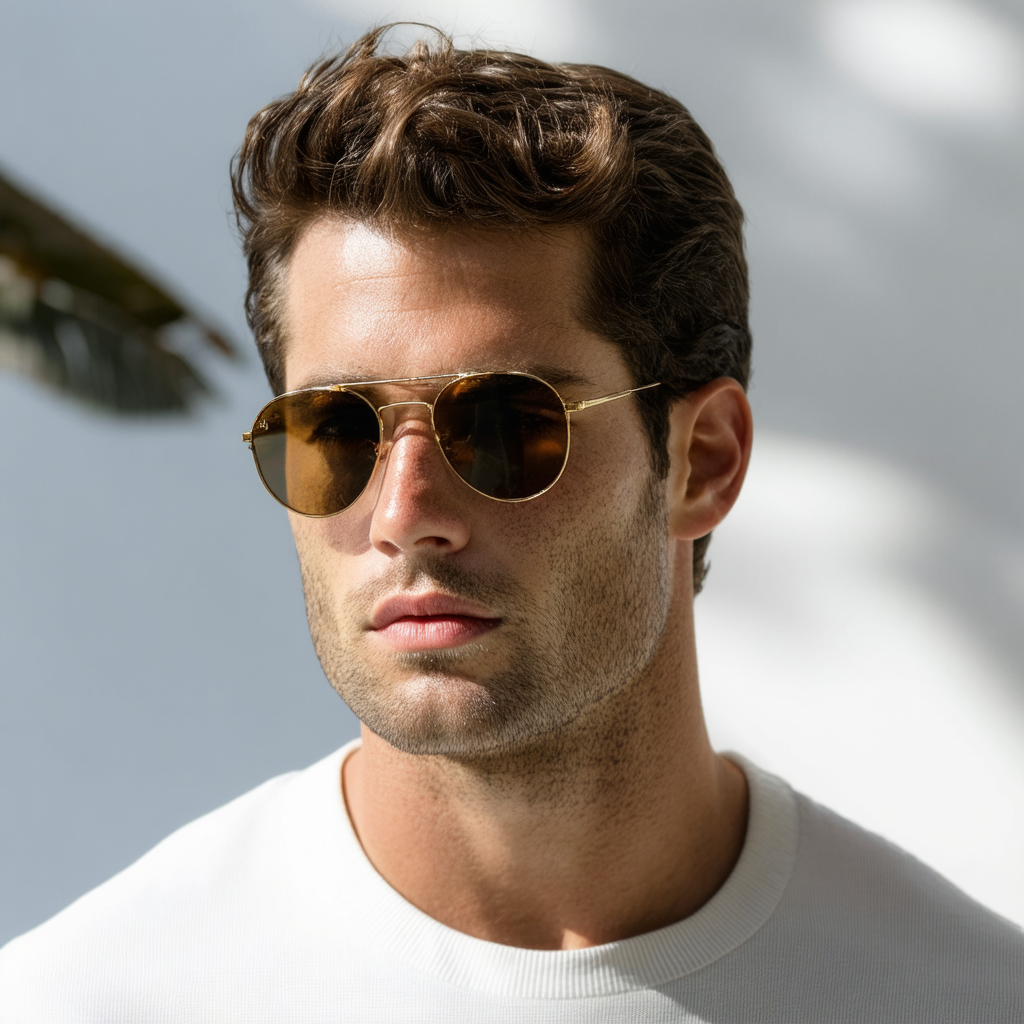 Polo Ralph Lauren Men's Ph3122 Aviator Sunglasses