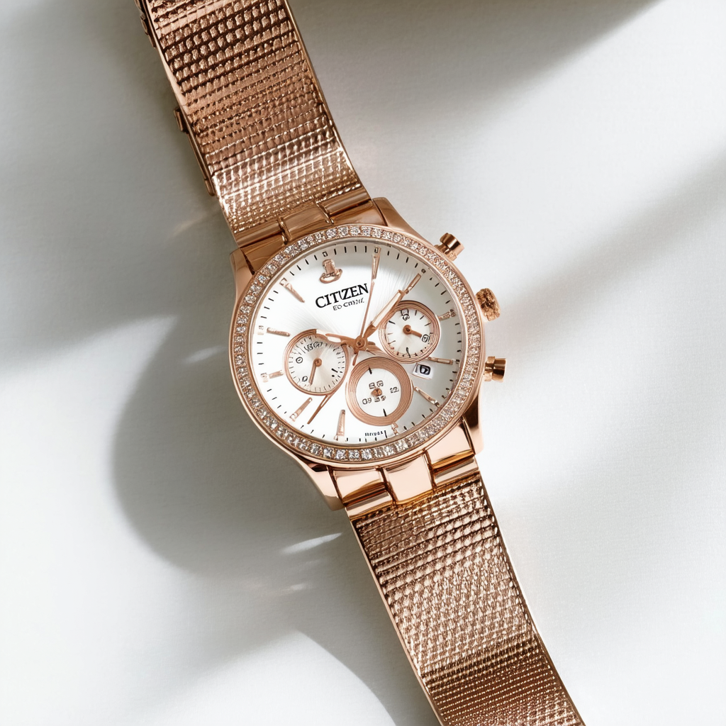 Citizen Eco-Drive Women's EM0382-86D Circle of Time Rose Gold Watch