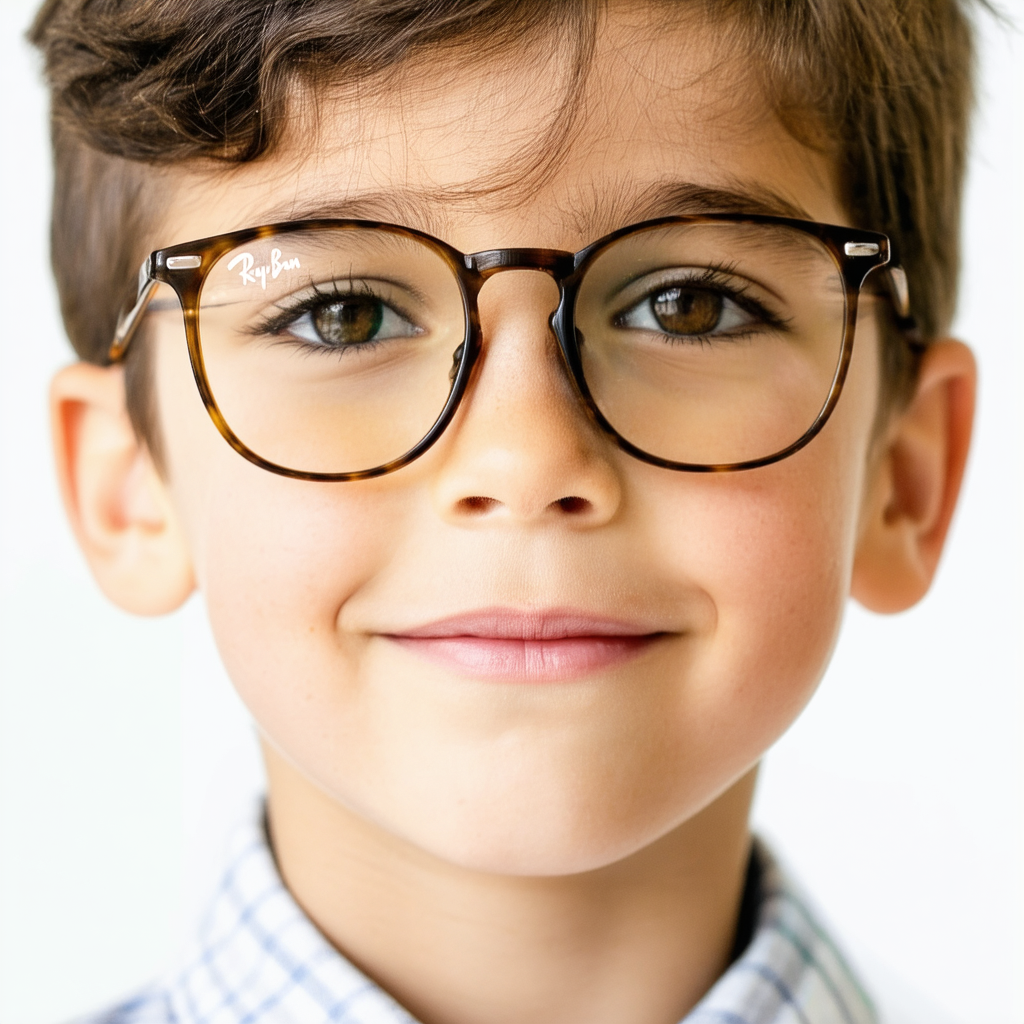 Ray-Ban Kids' Ry1900f Low Bridge Fit Square Prescription Eyewear Frames