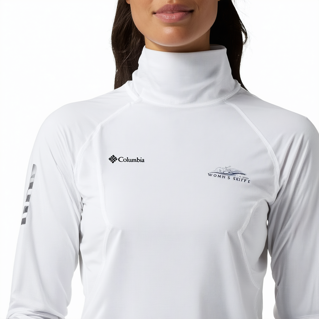 Columbia Women's Skiff Guide 3Q Sleeve Shirt, Large, White