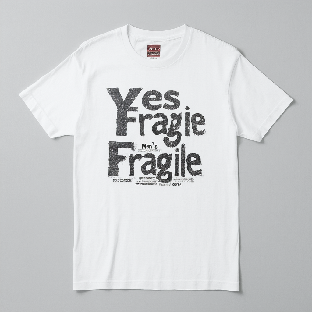 Trevco Men's Yes Fragile Cover T-Shirt