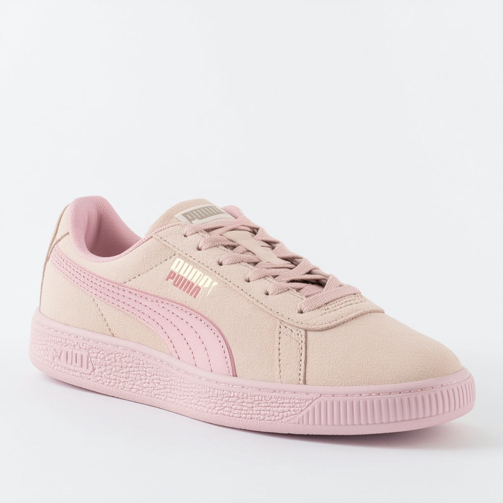 PUMA Women's Carina Sneaker Pastel parchment-Bridal Rose 7.5 M US