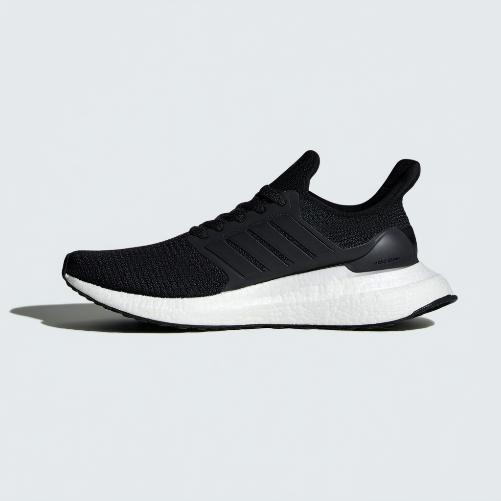 adidas Mens Alphatorsion Running Sneakers Shoes - Black,White