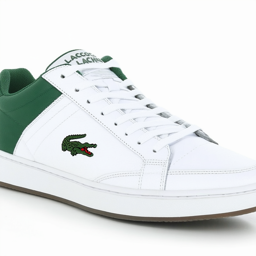 Lacoste Men's Europa L Cl Sneaker,White/Green,10.5 M US
