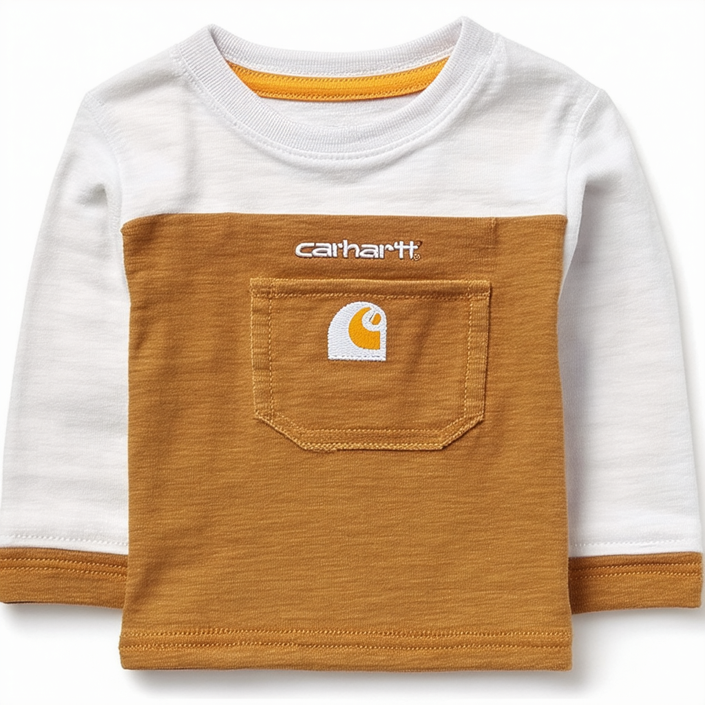 Carhartt Baby-Boys Newborn Long Sleeve T-Shirt Built For Work