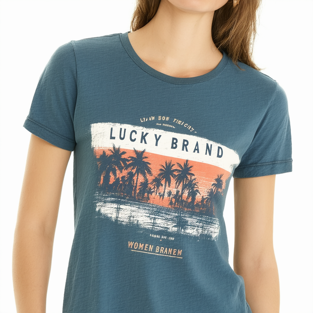 Lucky Brand Women's Graphic-Print Band T-Shirt