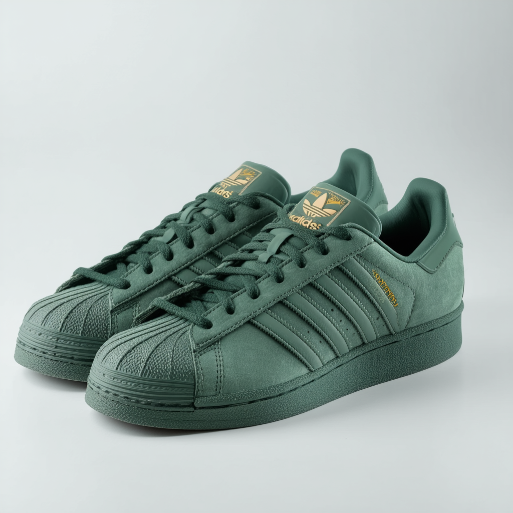 adidas Originals Men's Superstar Triple Running Shoe, VAPGRN, 10 Medium US