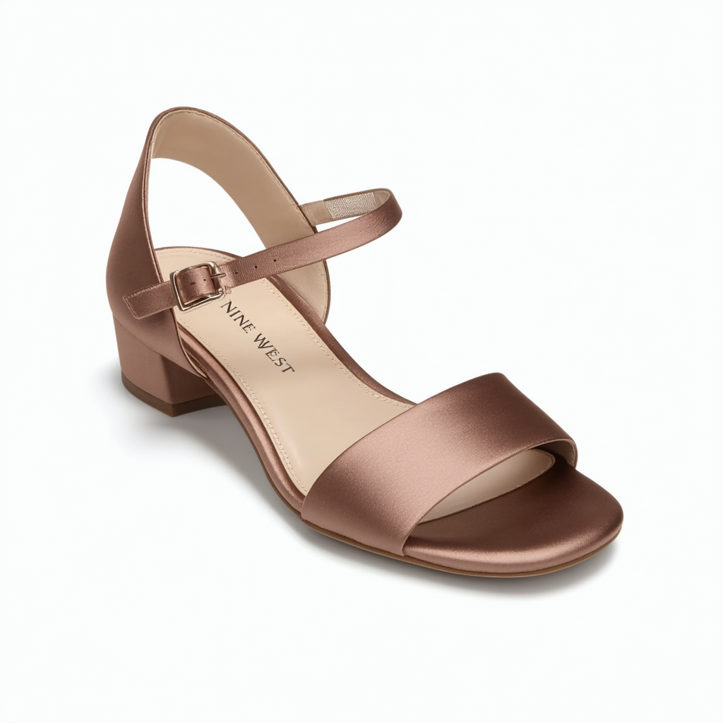 NINE WEST FOOTWEAR Women's JULIANDER Satin Sandal