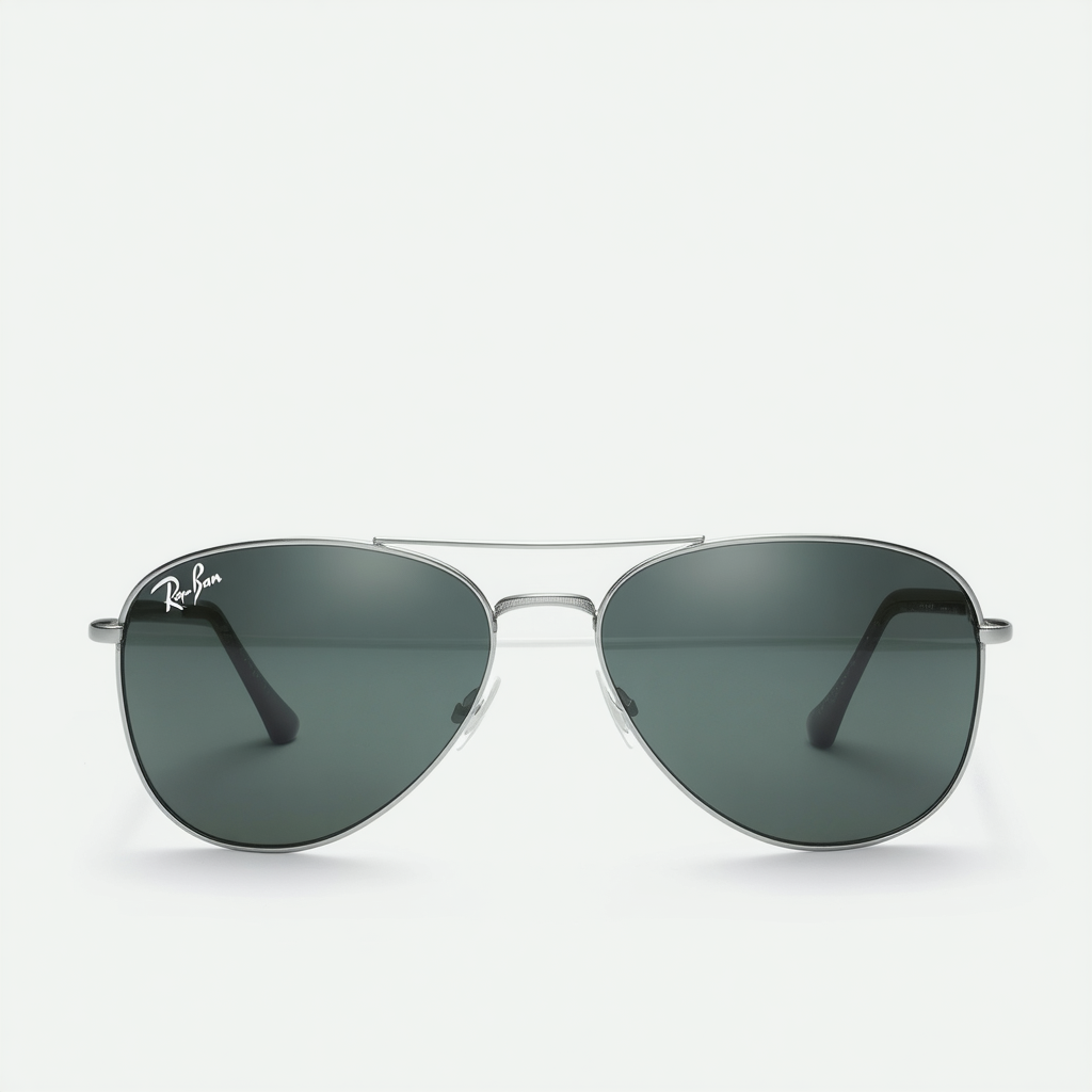 Ray Ban Sunglasses - RB3386 00471 Metal - Acetate Silver - Black Grey Green
