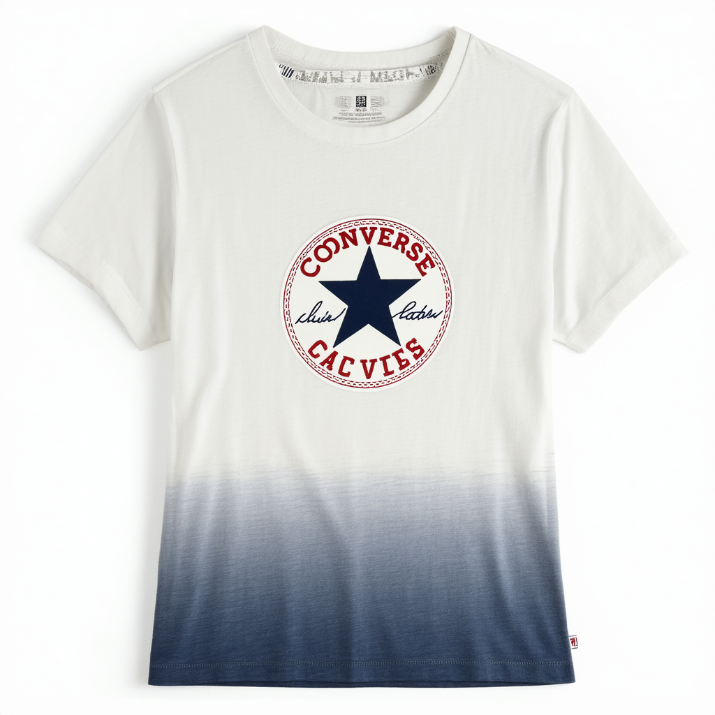 Converse Women's Ombre Chuck Patch Short Sleeve Crew T-Shirt