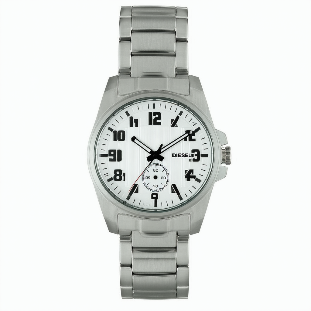 Diesel Men's DZ1208 Not So Basic Basic Silver Watch