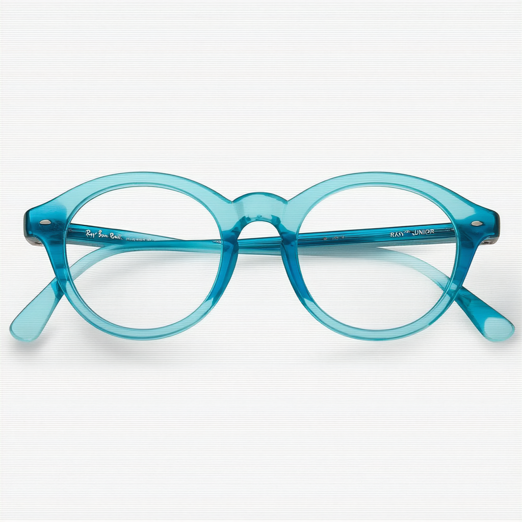 Ray Ban Junior RY1528 Eyeglasses-3581 Opal Blue Faded-46mm