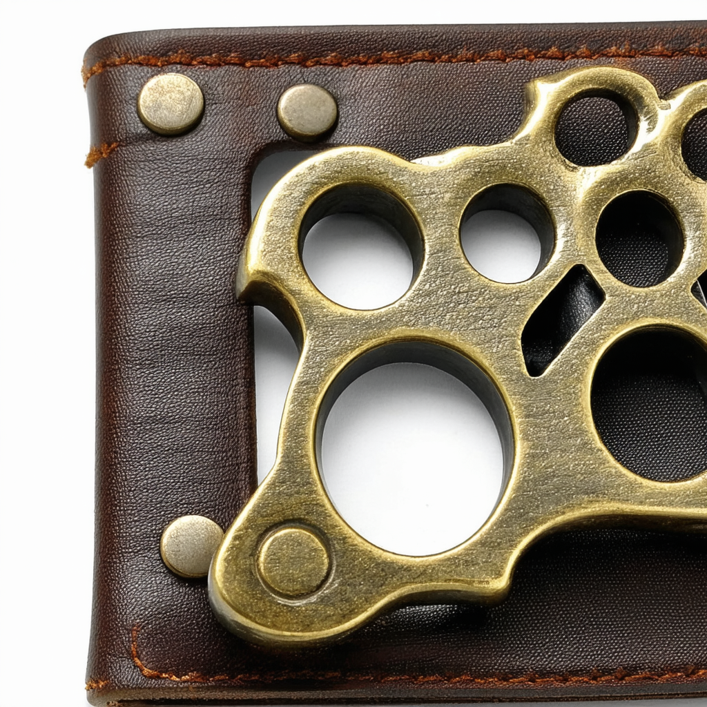 Brass Knuckles Hinge Wallet