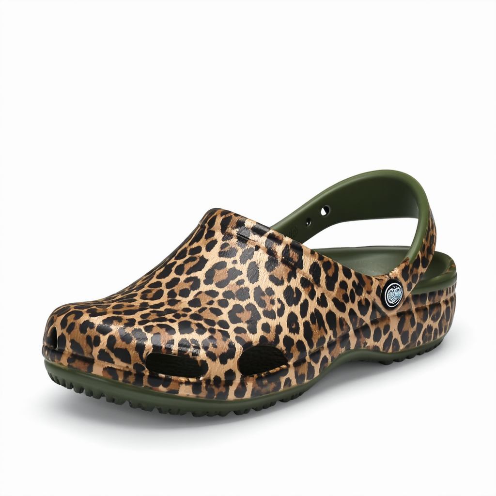 Crocs Women's Meleen Leopard Print Sandal