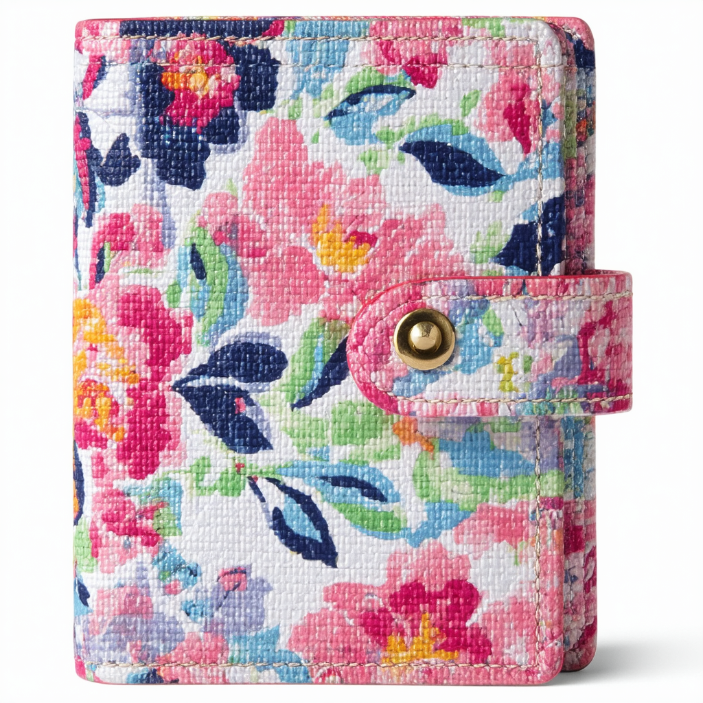 Vera Bradley Women's Cotton Turnlock Wallet with RFID Protection