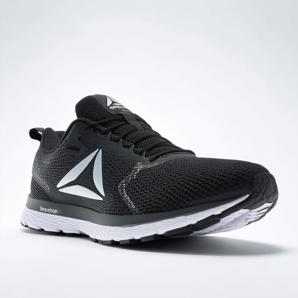 Reebok Men's Pheehan Running Shoe,Black/Silver,13 4E US