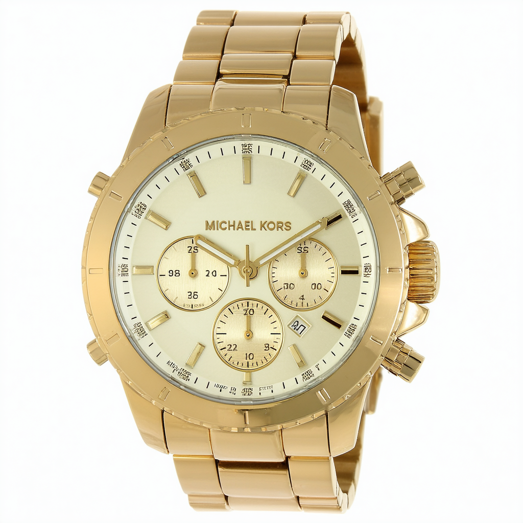 Michael Kors Parker Chronograph Champagne Dial Gold-Tone Ladies Watch MK5701