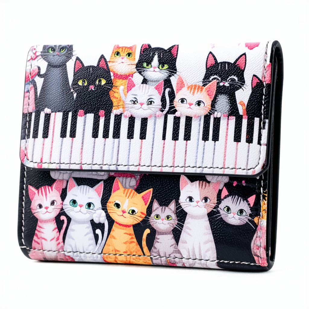 Loungefly Disney Aristocats Piano Kitties Faux Leather Wallet