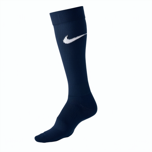 NIKE Classic II Cushion Over-the-Calf Soccer Football Sock (Midnight Navy/White, L)