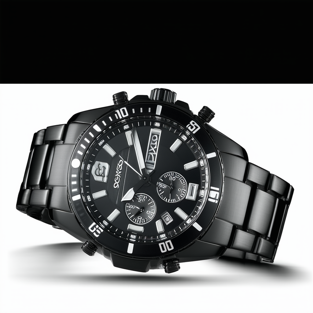 Seiko Men's SKA389 Kinetic Black Ion Watch