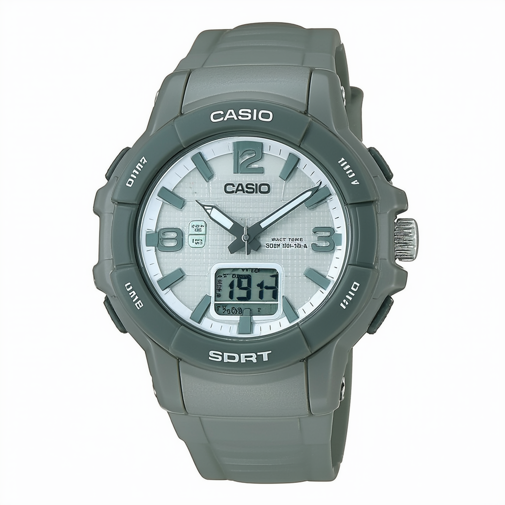 Casio Women's SDB100-3A Sport Multi-Function Grey Dial Dual Time Watch