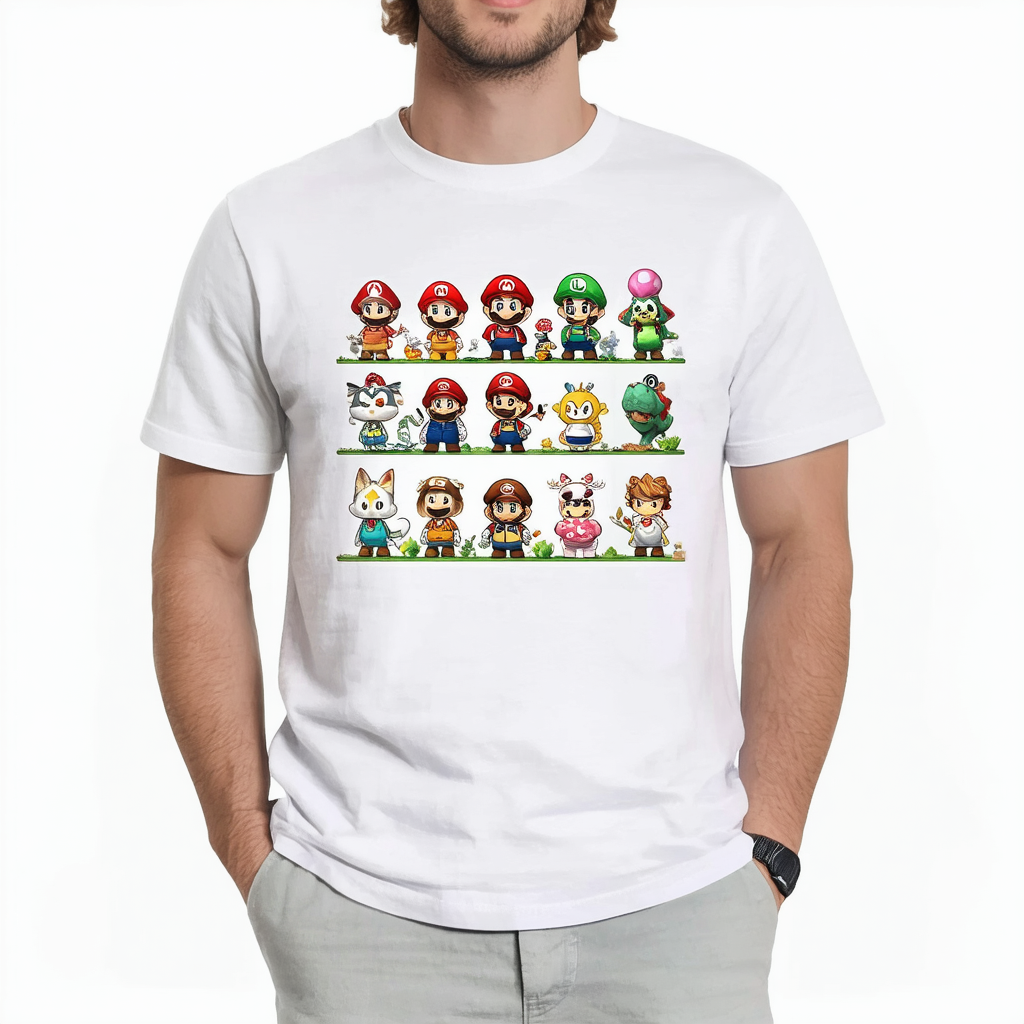 Men's Nintendo Animal Crossing Character Lineup T-Shirt