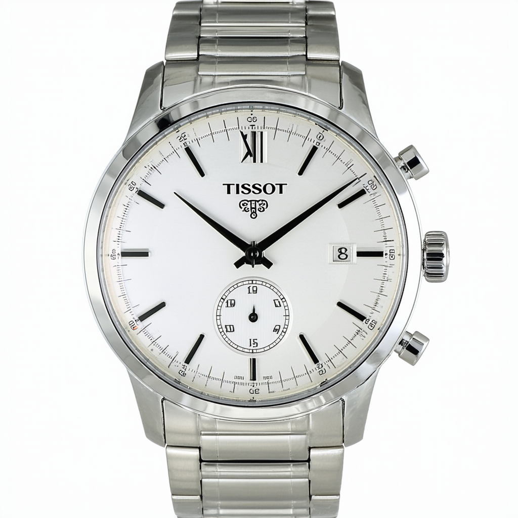 Tissot Men's T0636101103700 Tradition Round Silver-Tone Bracelet Watch