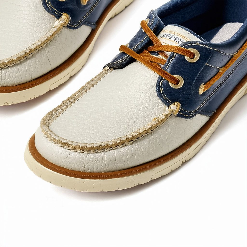 Sperry Halyard Leather Boat Shoe (Little Kid/Big Kid)