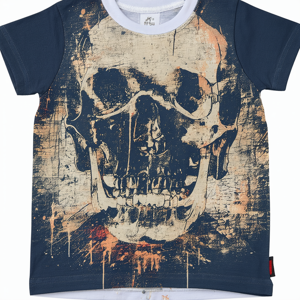 Fifth Sun Boys' Little Boys' Poly Skull Graphic T-Shirt